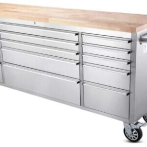 Banco de trabajo móvil caja herramientas grande c ruedas 72pulg 15 caj $ 49,595.00