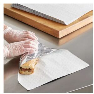 5000 Hojas Papel Aluminio Térmico Para Comida Rápida 36X41cm 14X16 Pulg