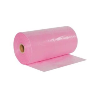 Rollos de Polietileno Tubular Antiestáticos Rosa  16'' X 500 '  6 Mil