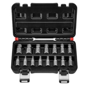 Juego de extractores de tornillos multispline ICON , 15 piezas