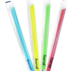 Popote estuchado para tapioca colores surtidos  23cm x 10mm  Karat 1600 PCS