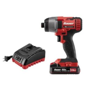 Llave de impacto inalámbrico Bauer 1781C-B1 negro/rojo