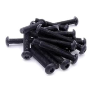 Tornillo Socket Boton Negro NC - 8-32 x 3/4"