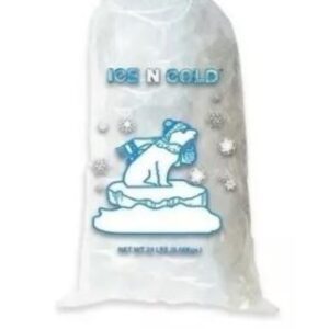 Bolsa De hielo con cordon transparente 8 lbs. con imagen 500 pzas